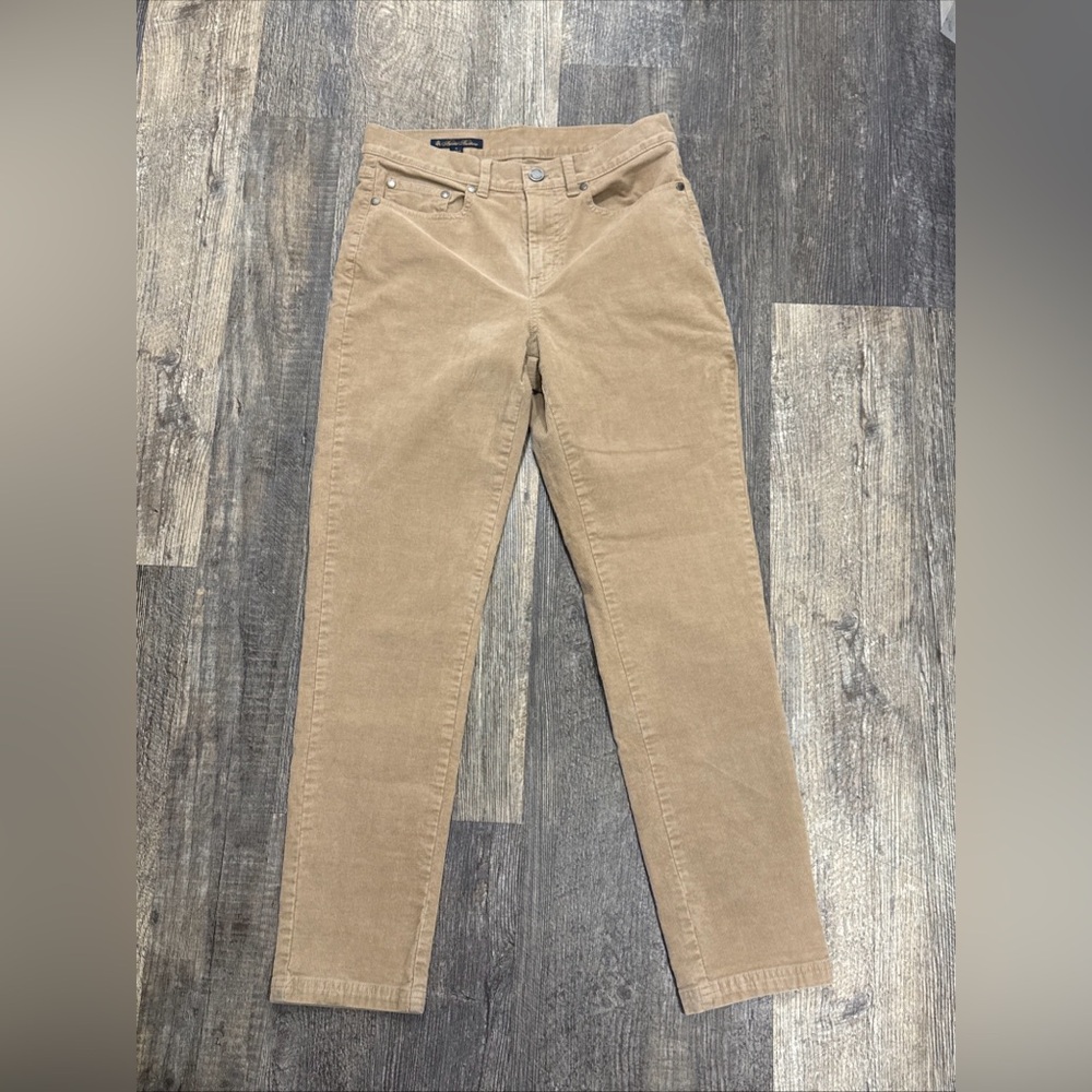 Women’s Brooks Brothers Corduroy Slim Pants Beige Size 4 - Picture 2 of 10